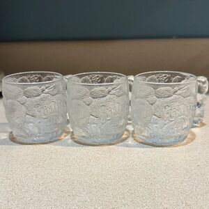 Vintage 1993 Flintstone Glass Mugs from McDonalds -Rocky Road